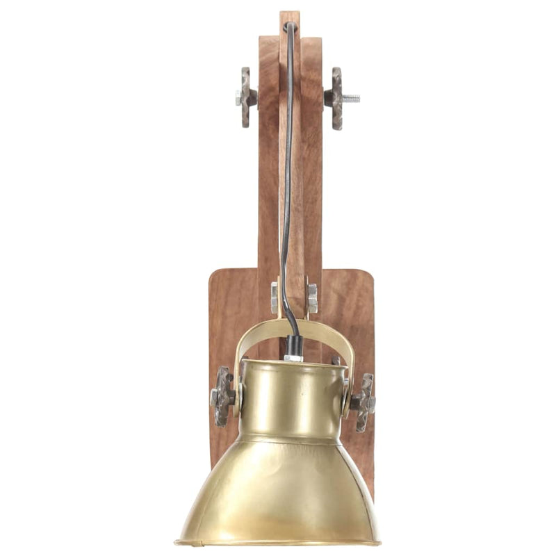 Lampă de perete, stil industrial, alamă, rotund, E27