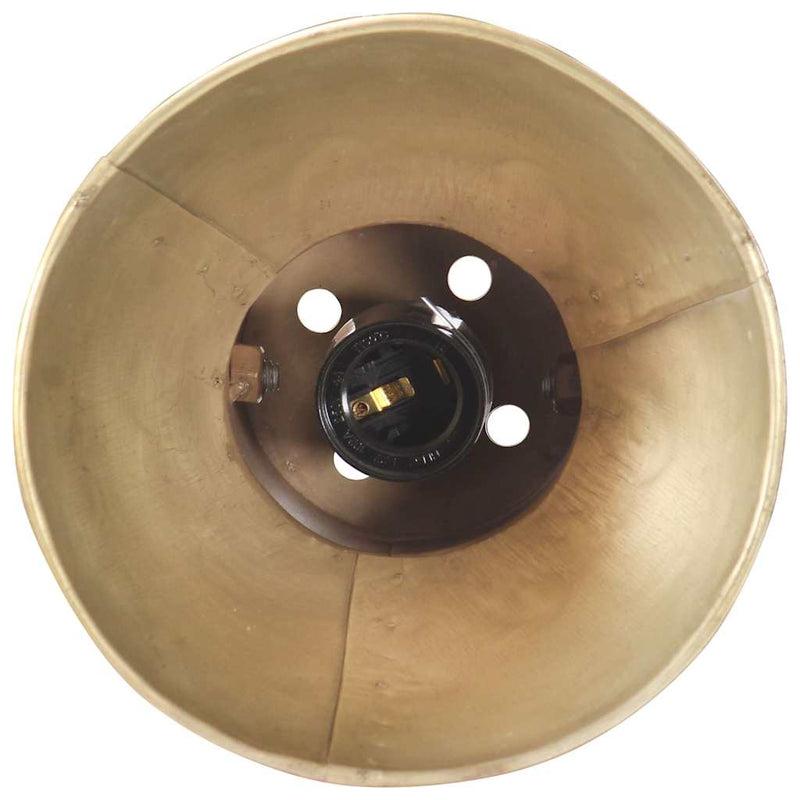 Lampă de perete, stil industrial, alamă, rotund, E27
