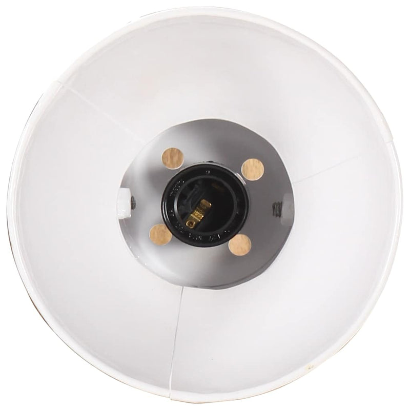 Lampă de perete, stil industrial, alb, rotund, E27