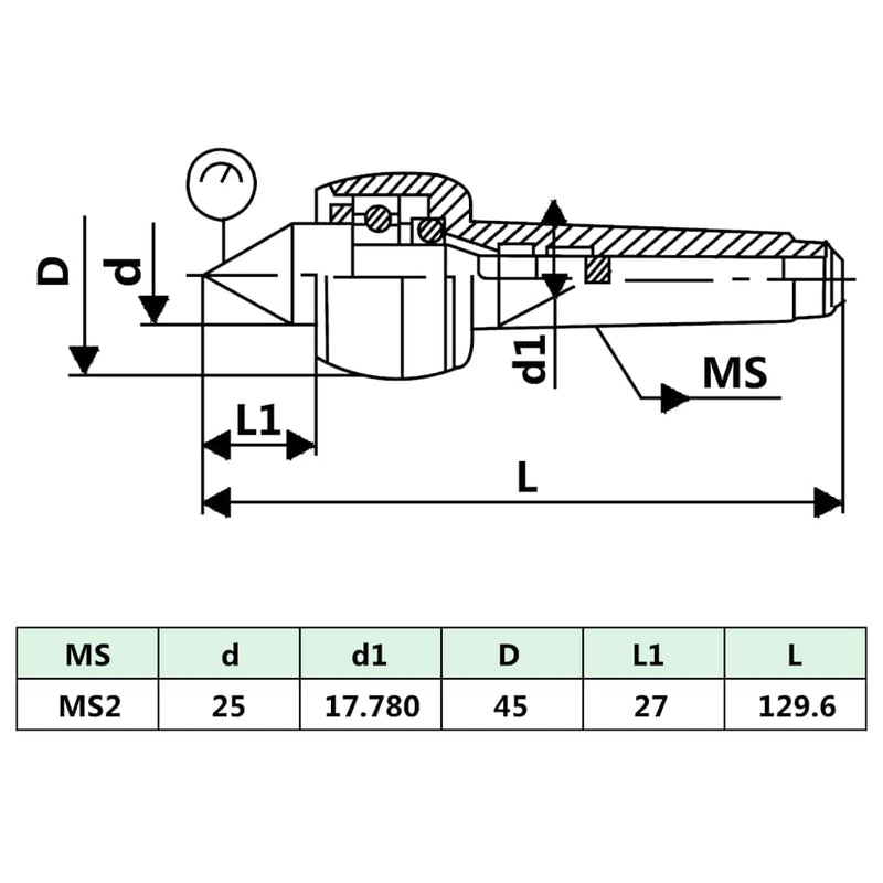 Centru strung rotativ DM312 MT2/MK2