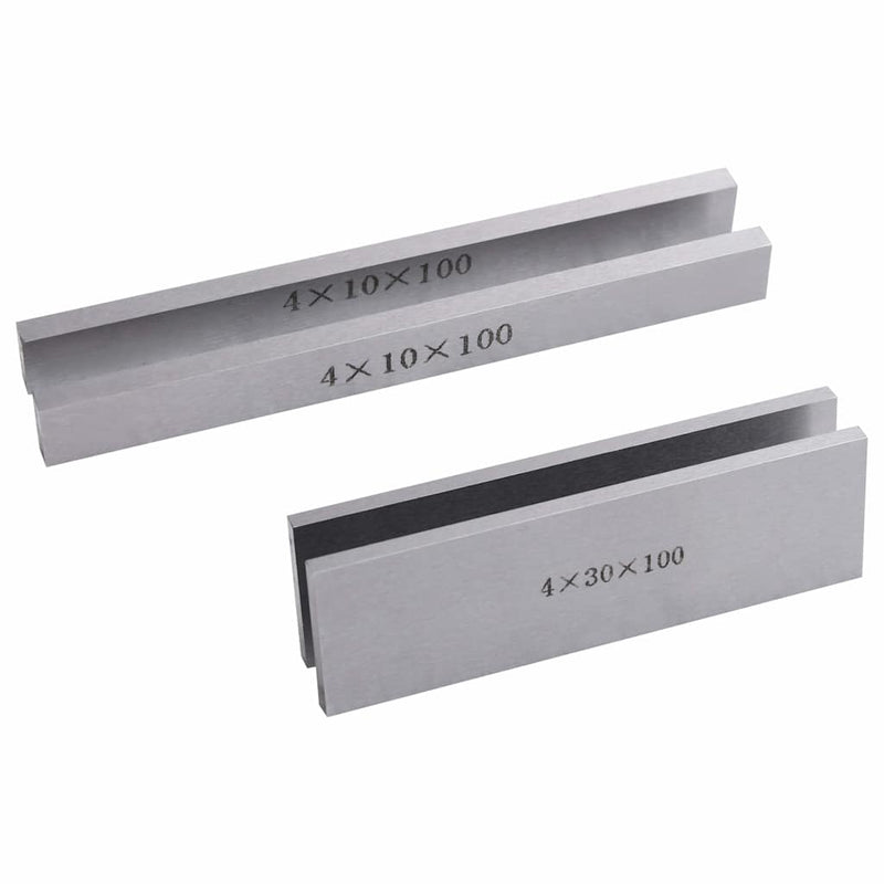 Cale plan paralele, 100 mm, 18 buc., 10-42 mm