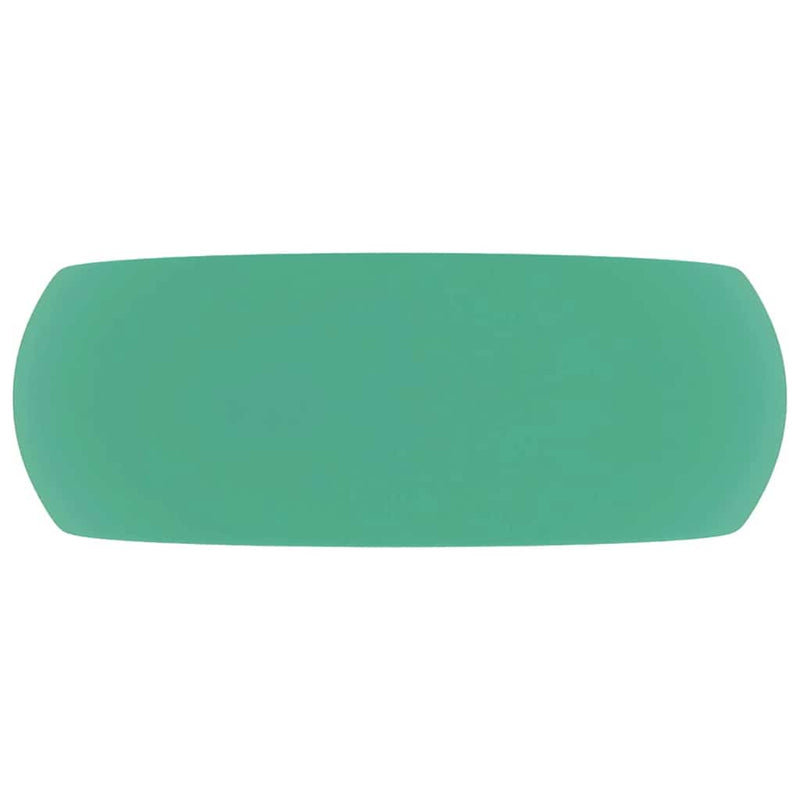 Chiuvetă baie lux verde deschis mat 40x15 cm ceramică rotund