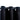 Perdele opace cu inele, 2 buc., negru, 97x213 cm, material textil