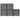 Raft 5 cuburi cu cutii, gri, 103x30x72,5 cm, material textil