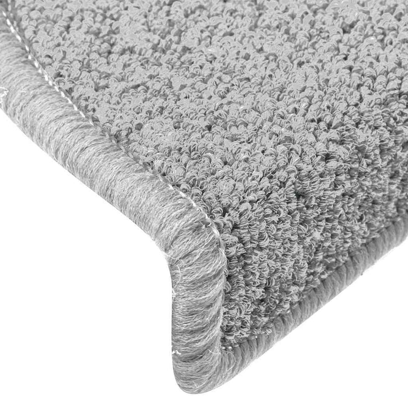 Grile pentru trepte 15 buc. 65 x 24 x 4 cm Non-Slip Alb și gri