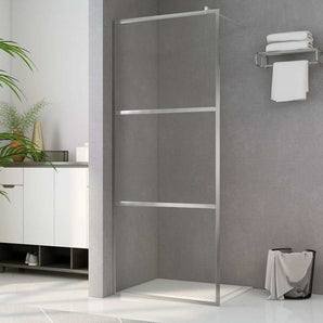 Ecrane de duș Argintiu 140 x 195 cm Sticlă și Aluminiu