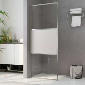 Ecrane de duș Argintiu 100 x 195 cm Sticlă și Aluminiu