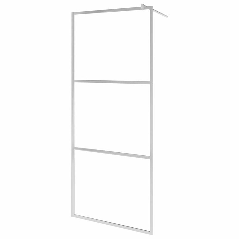 Ecrane de duș Argintiu 115 x 195 cm Sticlă și Aluminiu