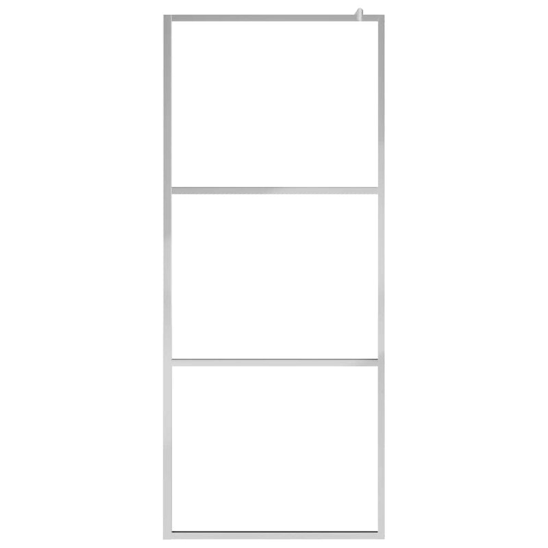 Ecrane de duș Argintiu 115 x 195 cm Sticlă și Aluminiu