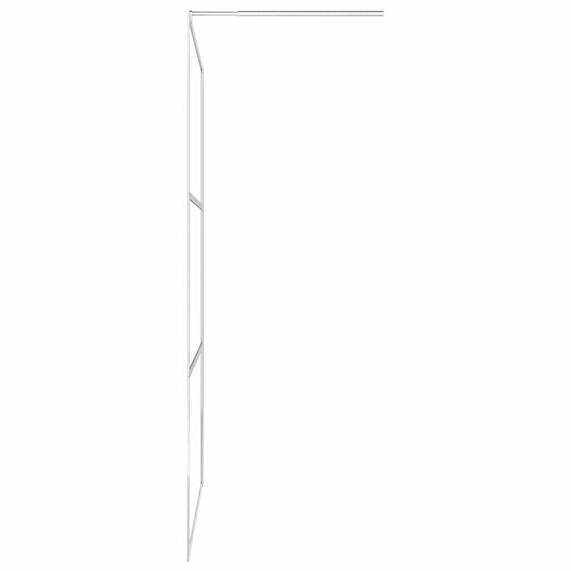 Ecrane de duș Argintiu 115 x 195 cm Sticlă și Aluminiu