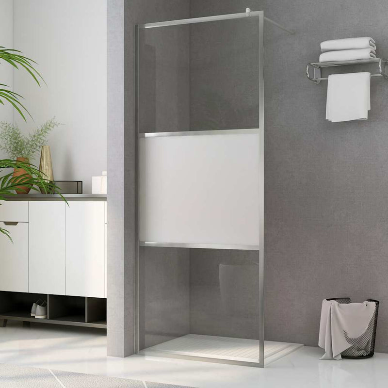 Ecrane de duș Argintiu 115 x 195 cm Sticlă și Aluminiu