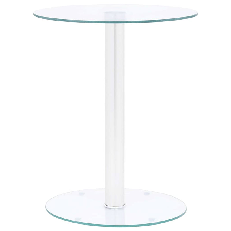 Măsuță de cafea, transparent, 40 cm, sticlă securizată