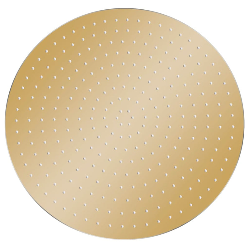 Cap de duș tip ploaie rotund, auriu, 40 cm, oțel inoxidabil