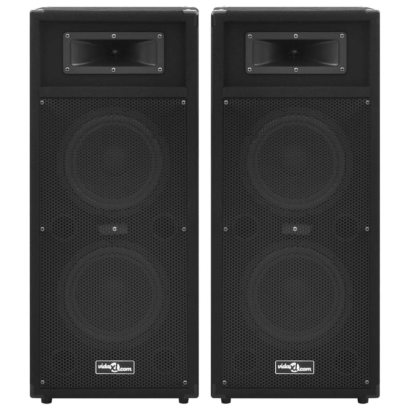 Boxe Hifi pasive de scenă profesionale, 2 buc., negru, 1000 W