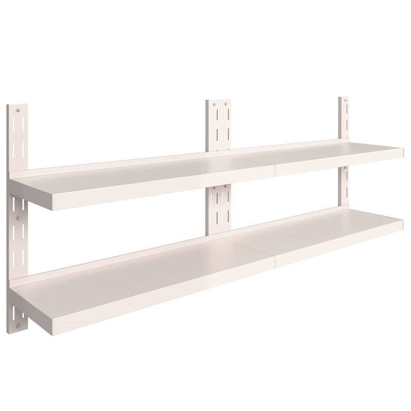 Rafturi suspendate 2 niveluri 2 buc. 200x30 cm oțel inoxidabil