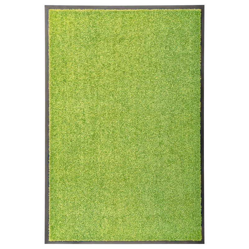 Covoraș de ușă lavabil, verde, 60 x 90 cm