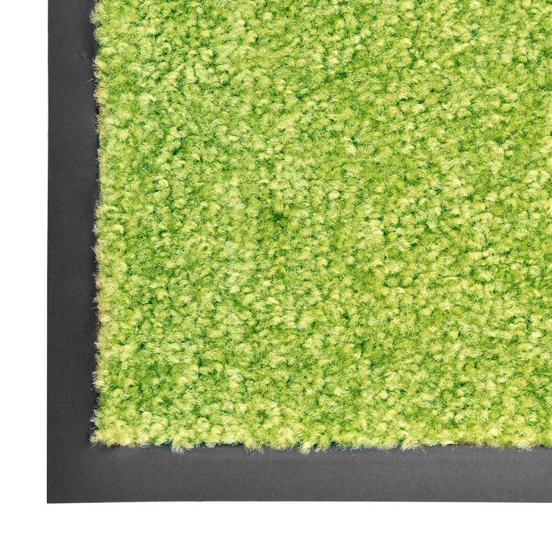 Covoraș de ușă lavabil, verde, 60 x 90 cm