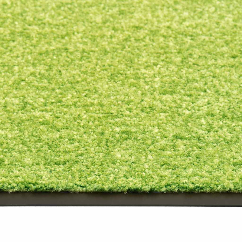 Covoraș de ușă lavabil, verde, 60 x 180 cm