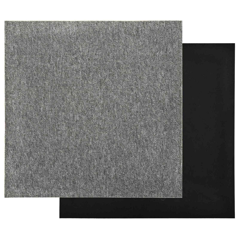 Covor 20 buc. Gri 50 x 50 cm 100% polipropilenă