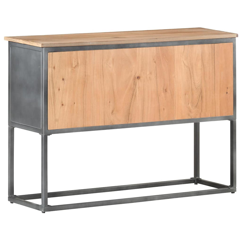 Servantă, 100x30x70 cm, gri, lemn masiv de acacia