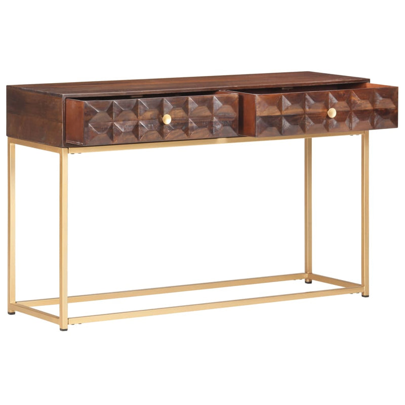 Masă consolă 122x36x75 cm, lemn masiv de mango