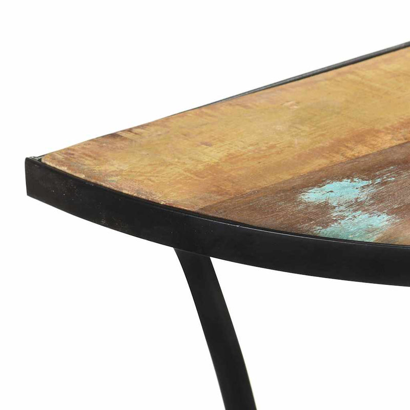 Masă laterală, 110x40x77 cm, lemn masiv reciclat