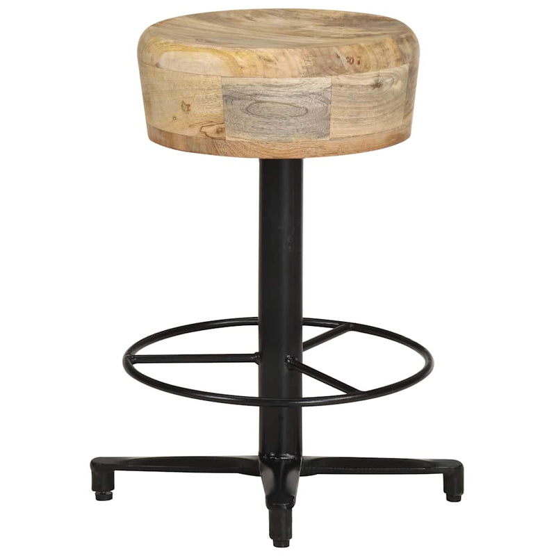 Scaune de bar, 2 buc., 52 cm, lemn masiv de mango