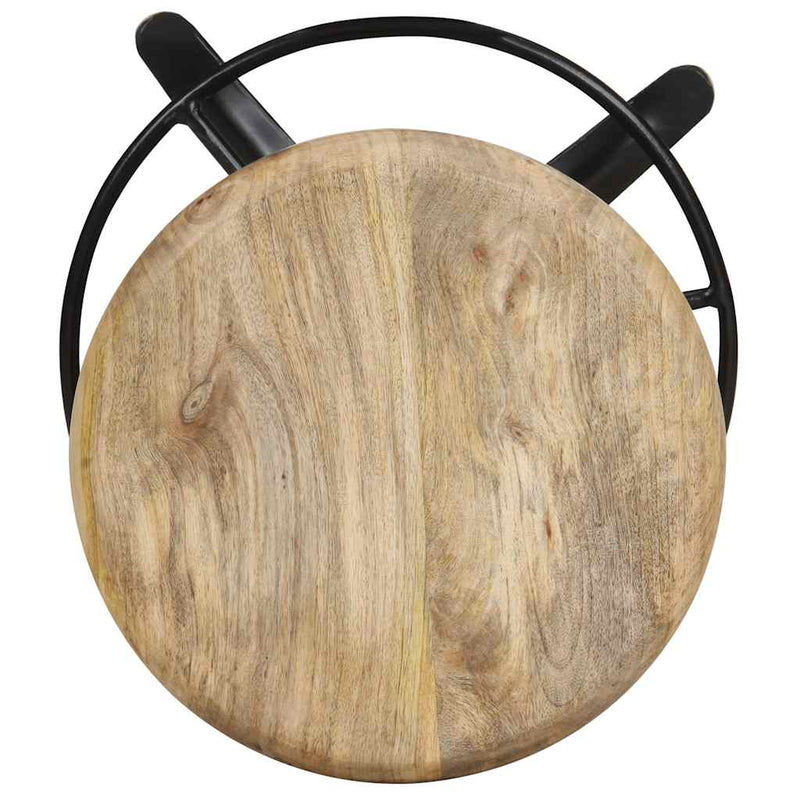 Scaune de bar, 2 buc., 52 cm, lemn masiv de mango