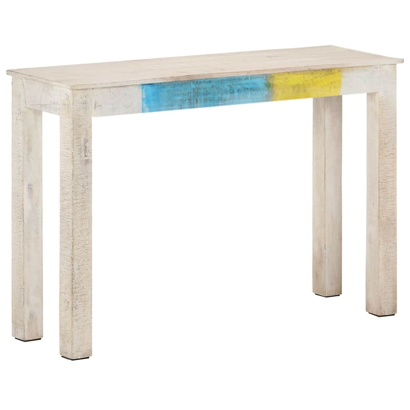 Masă consolă, 115x35x77 cm, lemn de mango nefinisat