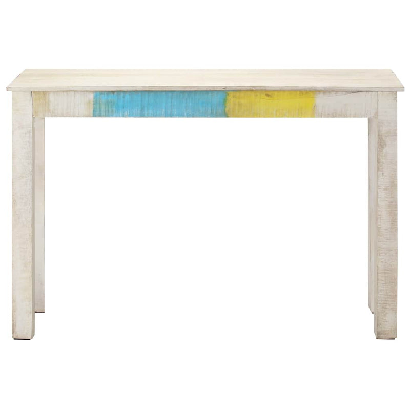 Masă consolă, 115x35x77 cm, lemn de mango nefinisat