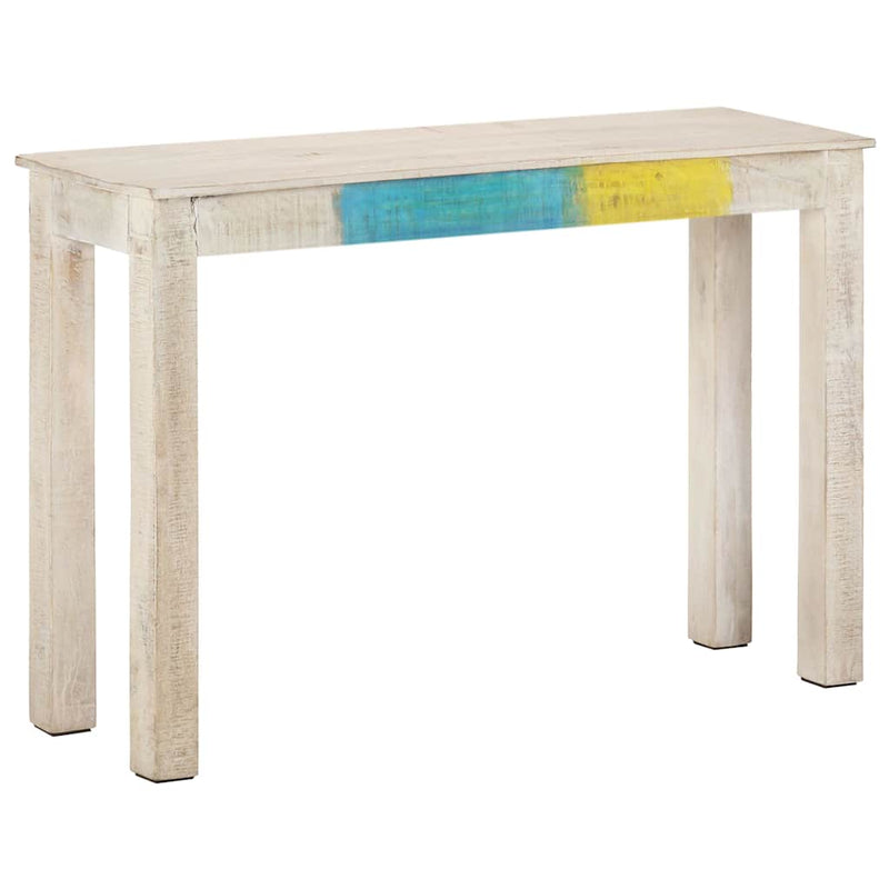 Masă consolă, 115x35x77 cm, lemn de mango nefinisat