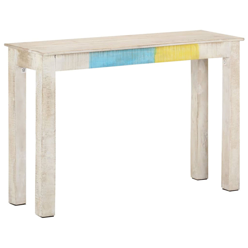 Masă consolă, 115x35x77 cm, lemn de mango nefinisat