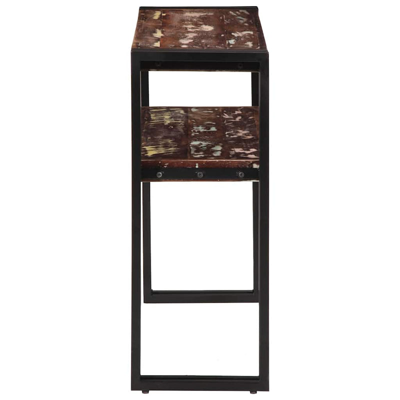 Masă consolă, 90x30x75 cm, lemn masiv reciclat