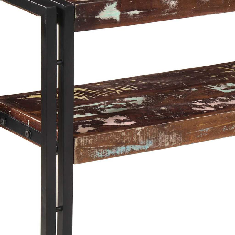 Masă consolă, 90x30x75 cm, lemn masiv reciclat