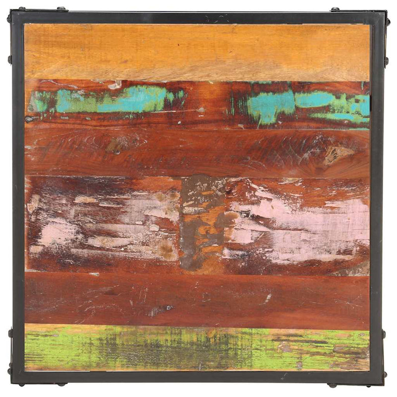 Măsuță de cafea, 60 x 60 x 35 cm, lemn masiv reciclat