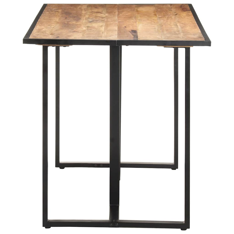 Masă de bucătărie, 140 cm, lemn de mango brut