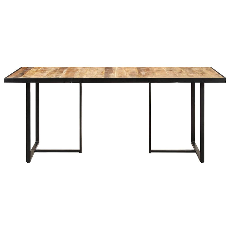 Masă de bucătărie, 160 cm, lemn de mango nefinisat