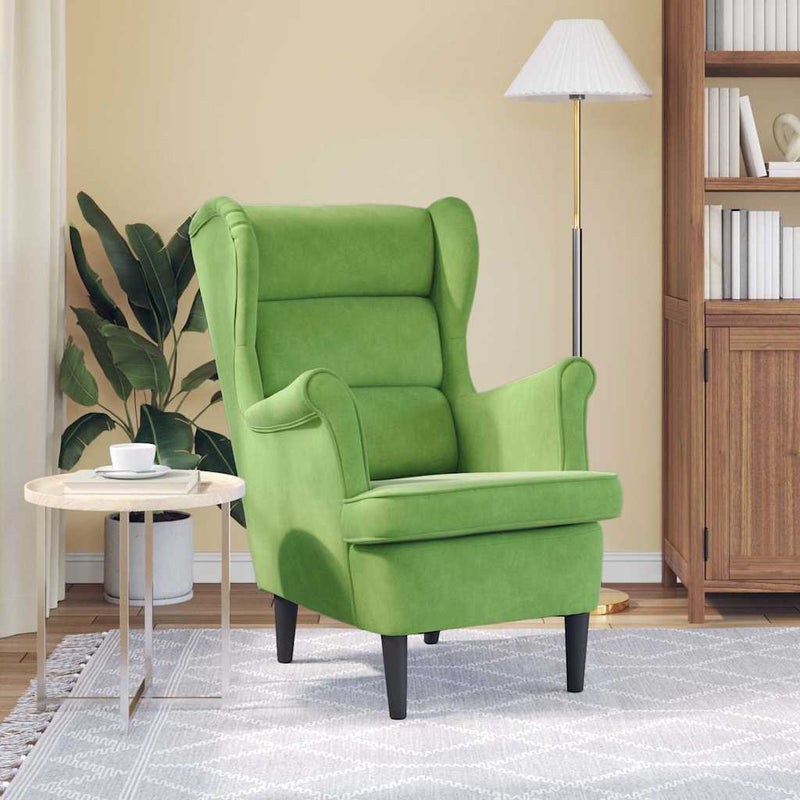 Fotoliu, verde deschis, catifea