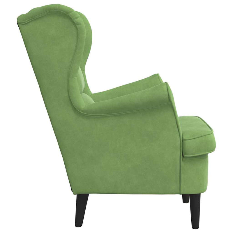 Fotoliu, verde deschis, catifea