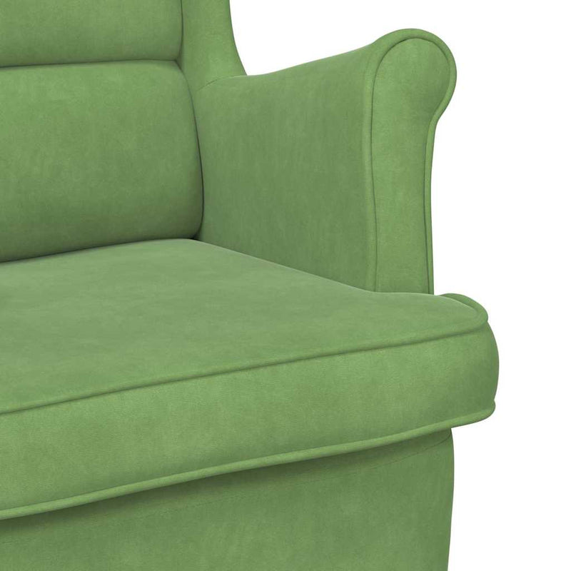 Fotoliu, verde deschis, catifea