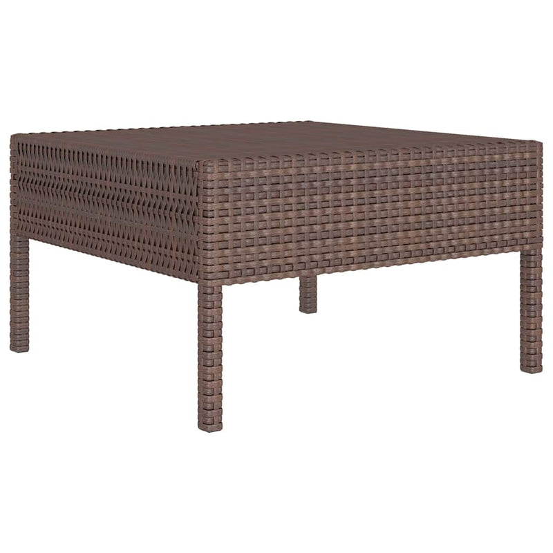 Set mobilier relaxare grădină cu perne 2 piese maro poliratan