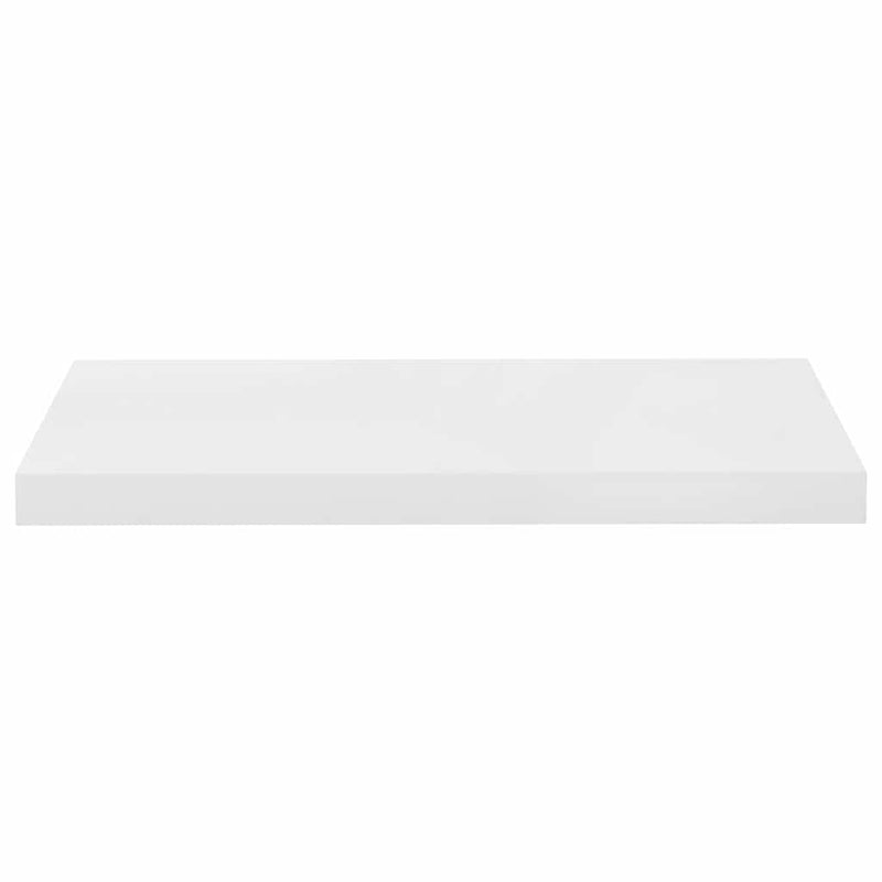 Raft de perete suspendat, alb extralucios, 60x23,5x3,8 cm, MDF
