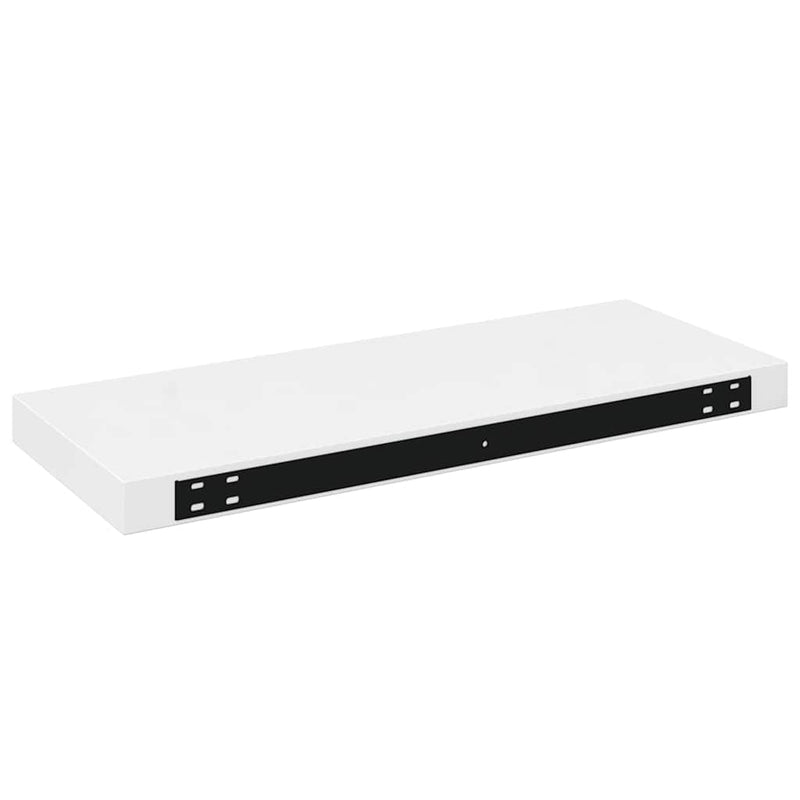 Raft de perete suspendat, alb extralucios, 60x23,5x3,8 cm, MDF