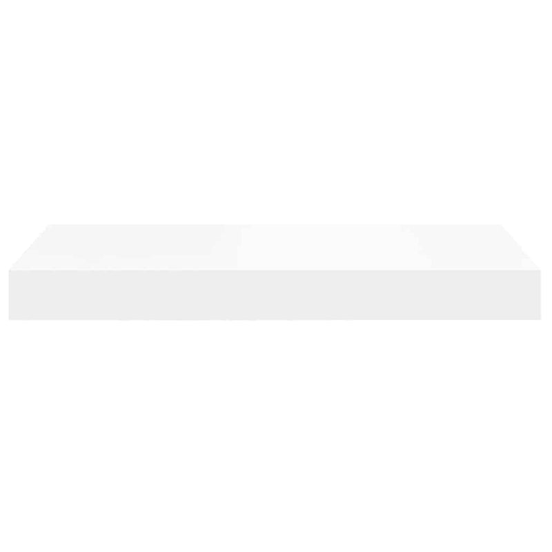 Rafturi de perete suspendate, 2 buc., alb, 40x23,5x3,8 cm, MDF