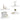 Rafturi de perete suspendate, 4 buc., alb, 40x23,5x3,8 cm, MDF