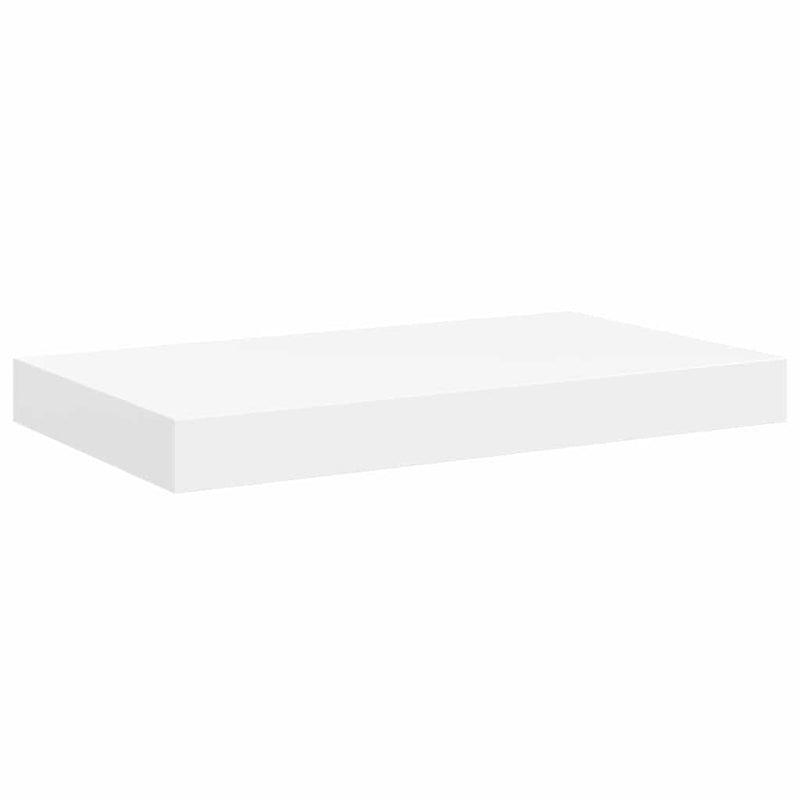 Rafturi de perete suspendate, 4 buc., alb, 50x23,5x3,8 cm, MDF