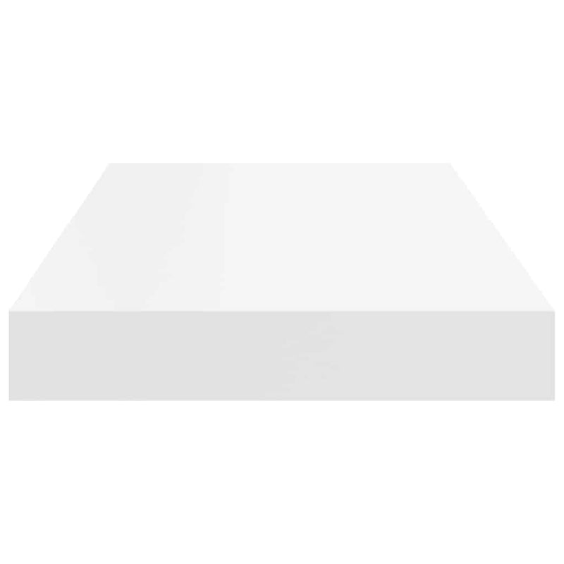 Rafturi de perete suspendate, 4 buc., alb, 50x23,5x3,8 cm, MDF