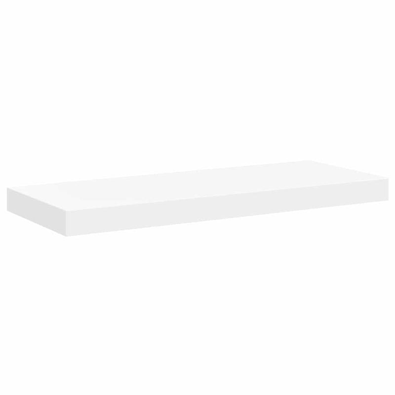 Raft de perete suspendat, alb, 60x23,5x3,8 cm, MDF