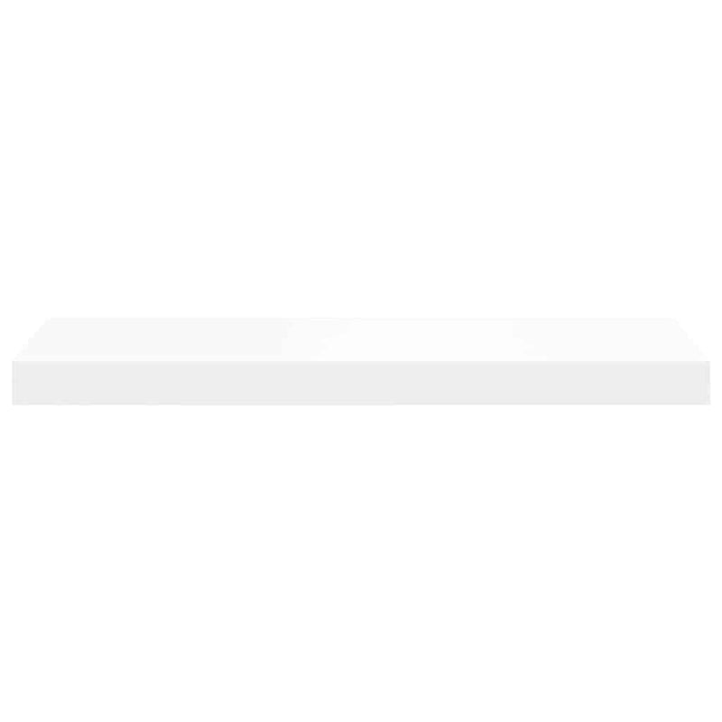 Rafturi de perete suspendate, 2 buc., alb, 60x23,5x3,8 cm, MDF