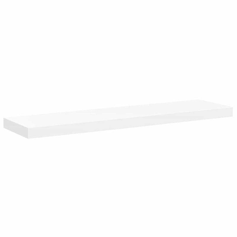 Raft de perete suspendat, alb, 90x23,5x3,8 cm, MDF